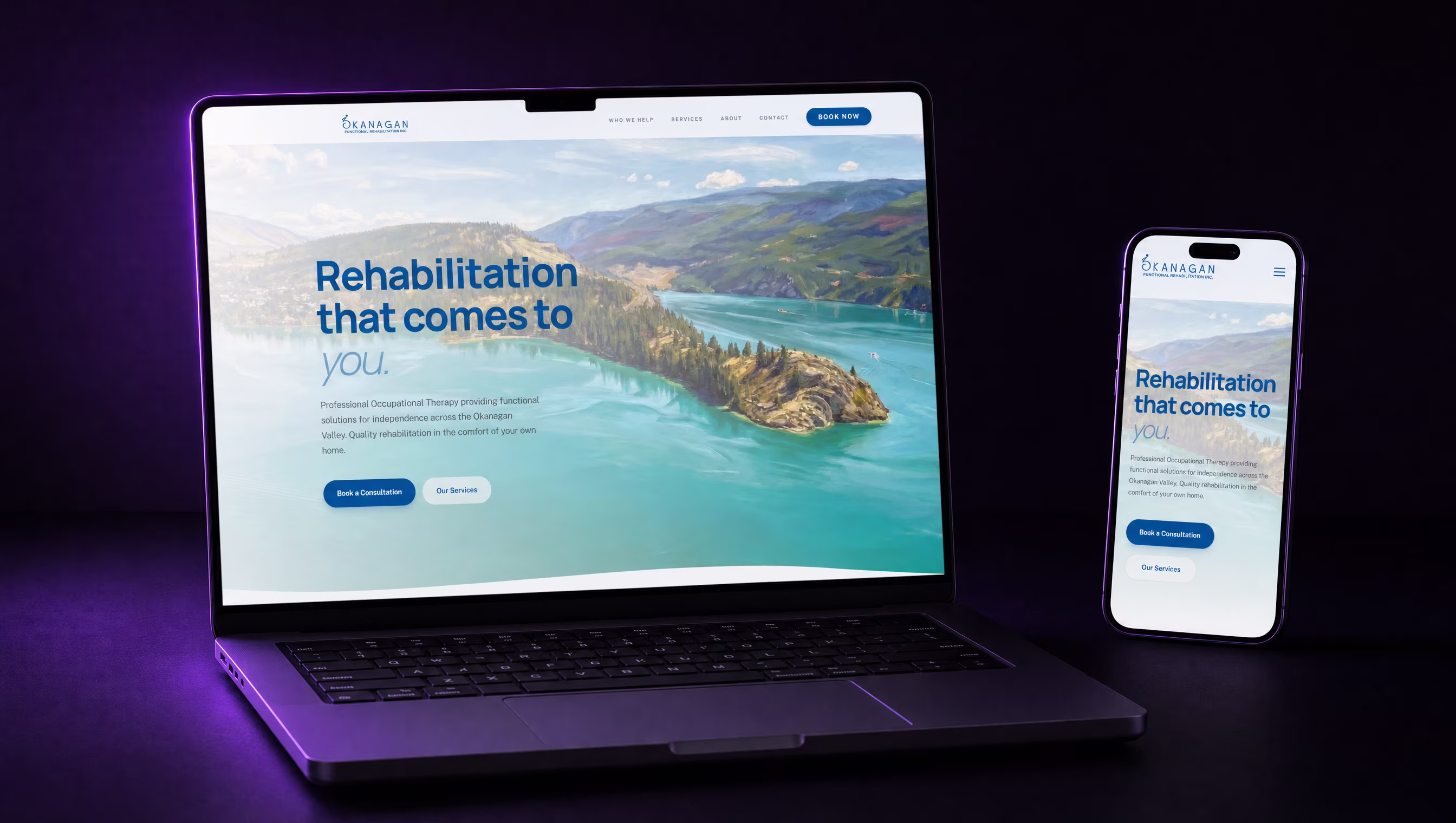 Okanagan Functional Rehabilitation website built by TheBomb®